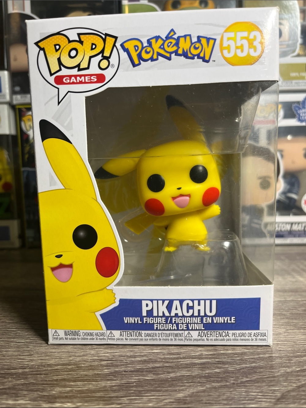 Funko Pokémon Pikachu Pop! #553 Yellow with Red Cheeks Vinyl Figure